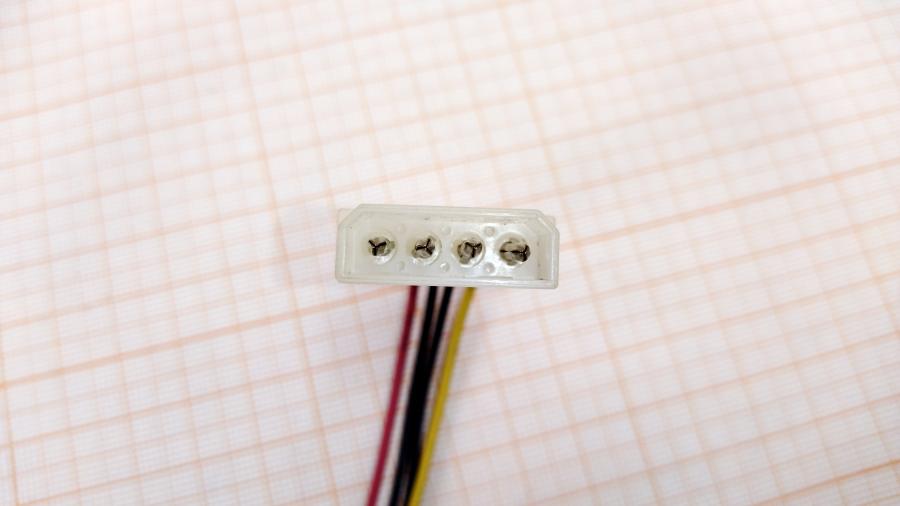 219-251-001 Переходник питания  Molex 4Pin (F) - FDD 4Pin (M) 0.12M #2