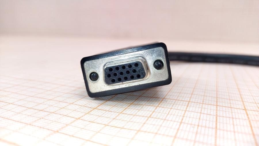 219-252-001 Кабель SVGA 15M/15M  DB15M - DB15F 0.3m #2