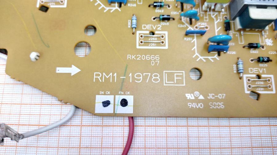 165-1014-001 Плата высоковольтная HP RM1-1978 #2