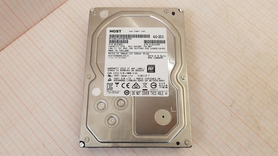 222-016-001 HDD 3.5" SATA HGST HUS726060ALE614 #2