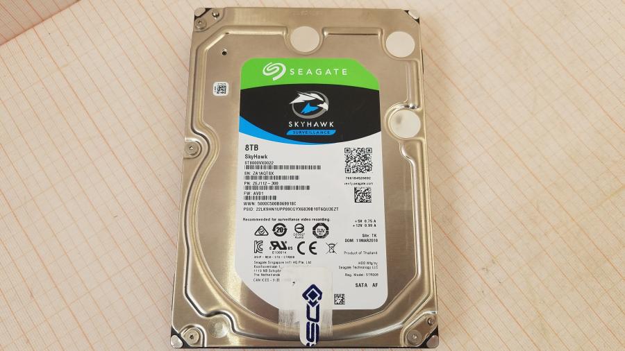 222-020-001 HDD 3.5" SATA SEAGATE SkyHawk Surveillance ST8000VX0022 #2