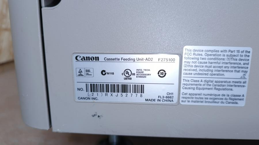 190-063-001 Дополнительный лоток с подставкой CANON Cassette Feeding Unit-AD2 #13