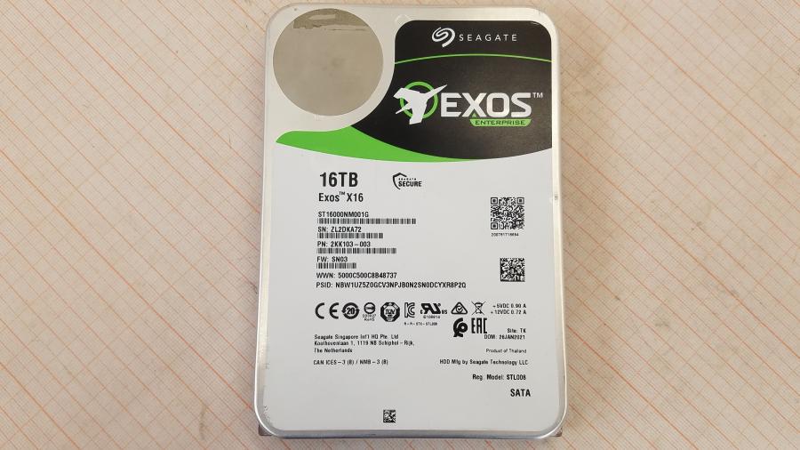 222-025-001 HDD 3.5" SATA SEAGATE Exos X16 ST16000NM001G #2