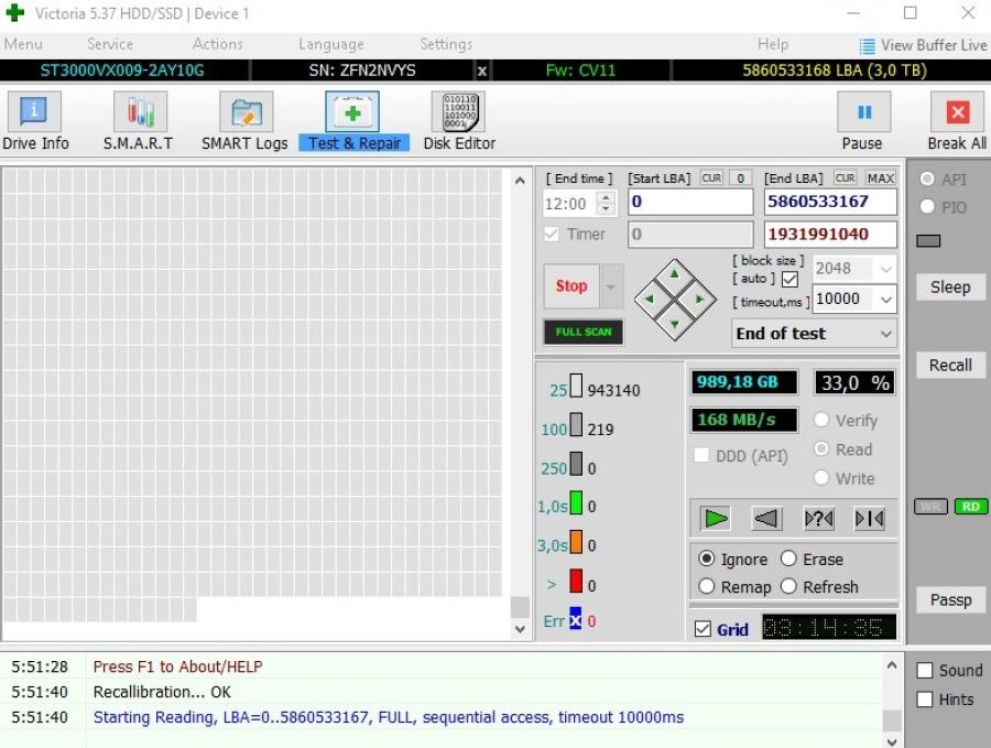 222-028-001 HDD 3.5" SATA SEAGATE SkyHawk Surveillance ST3000VX009 #6