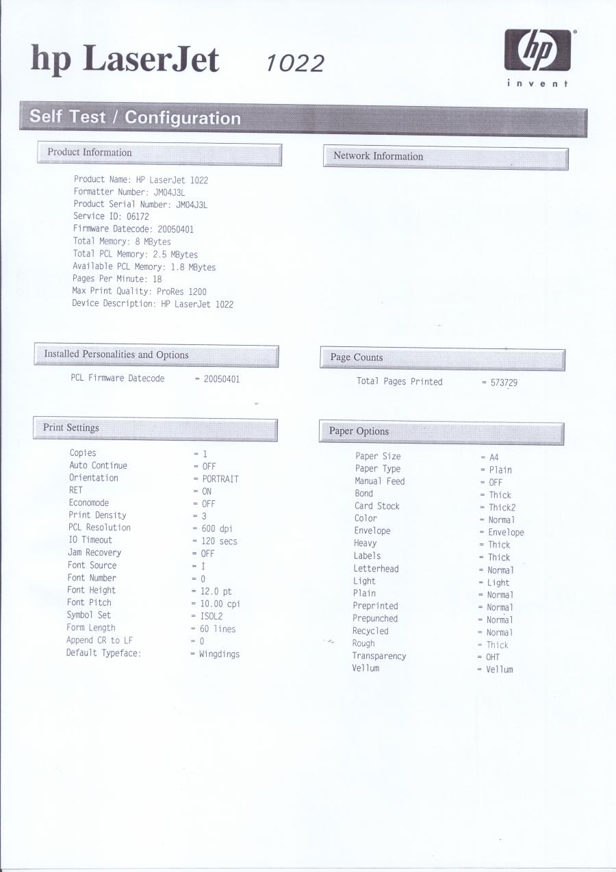223-028-001 Принтер HP LaserJet 1022 #23