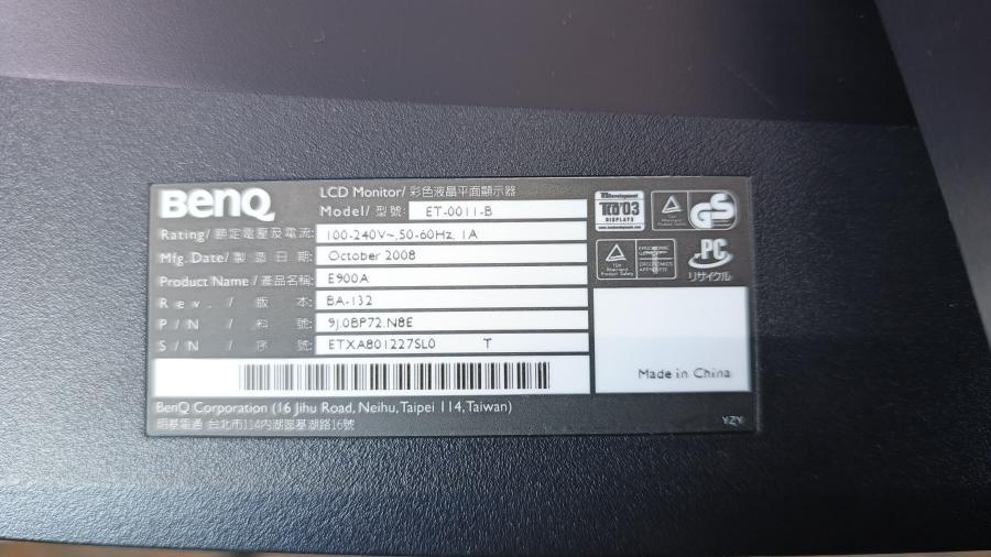 223-036-003 Монитор ЖК BENQ E900A #9