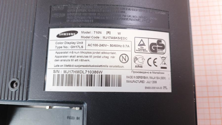 223-040-001 Монитор ЖК SAMSUNG SyncMaster 710n #8