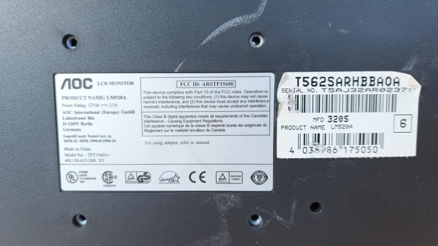 223-043-001 Монитор ЖК AOC LM520A #11