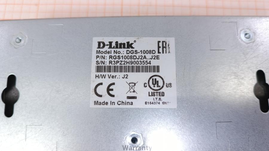 223-065-001 Коммутатор неуправляемый D-LINK DGS-1008D/J2 #8