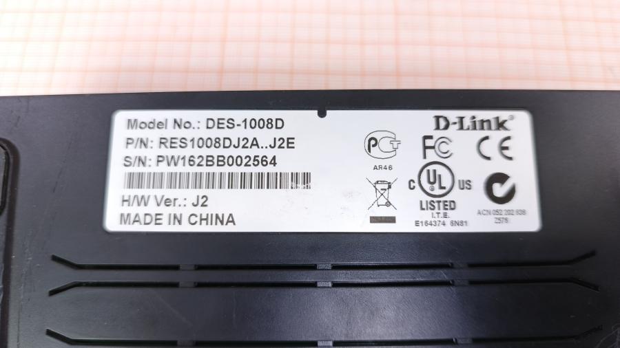 223-075-001 Коммутатор неуправляемый D-LINK DES-1008D/J2 #8