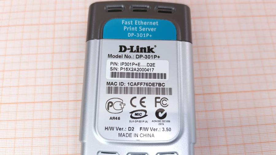 223-087-001 Принт-сервер D-LINK DP-301P+ #8