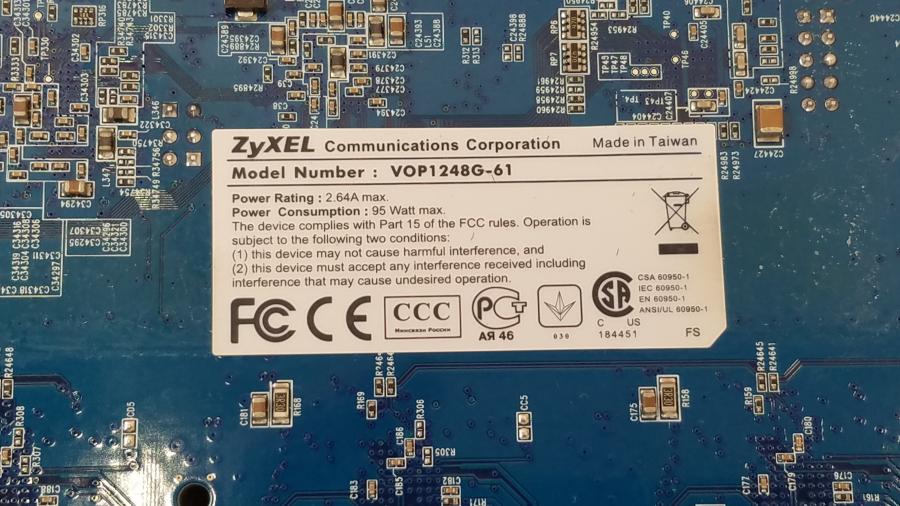 217-272-001 Модуль расширения д/коммутатора ZyXEL VOP1248G-61 #8