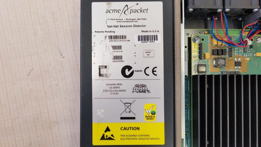 217-274-001 Межсетевой экран Acme Packet Net-Net NN4250-SD-S.25-G2-A-SB #4