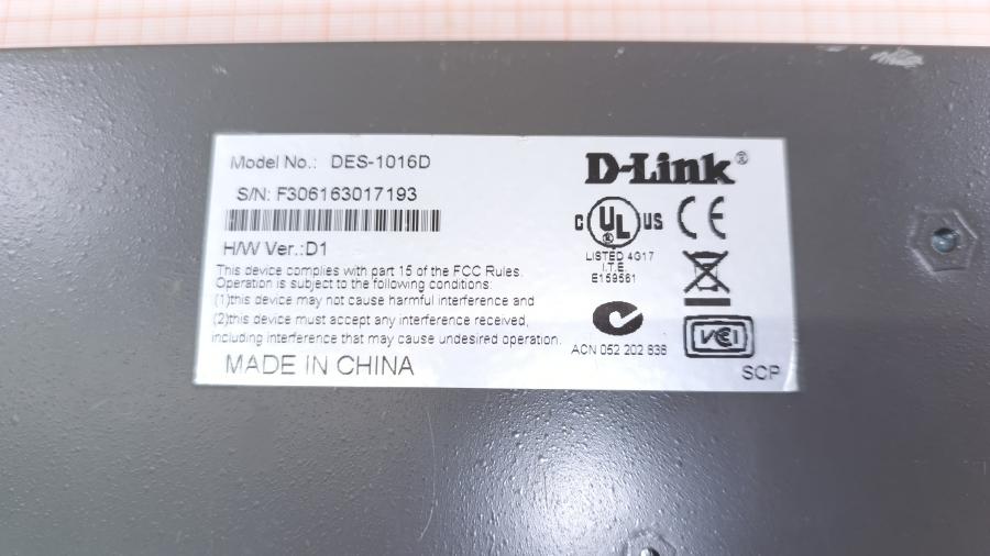 223-125-001 Коммутатор неуправляемый D-LINK DES-1016D #9
