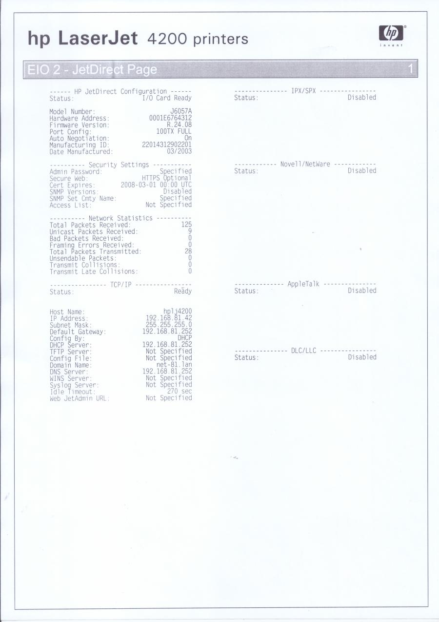226-002-001 Принтер HP LaserJet 4200DTN #25