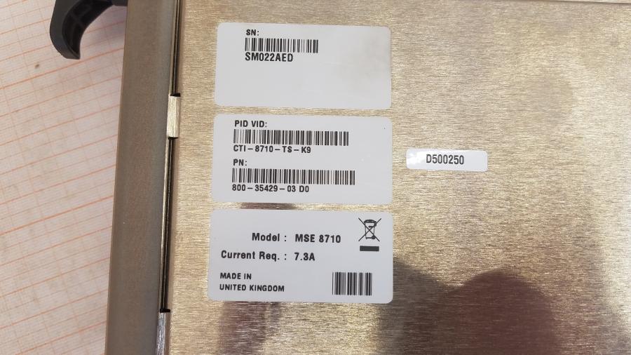 217-284-001 Медиапроцессор CISCO TS MSE 8710 #4
