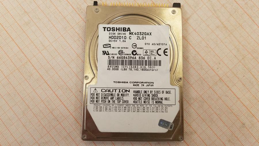 057-010-002 HDD 2.5" IDE TOSHIBA MK4032GAX #2