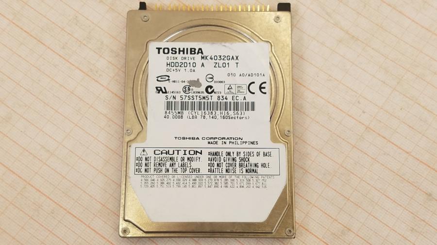 057-010-003 HDD 2.5" IDE TOSHIBA MK4032GAX #2
