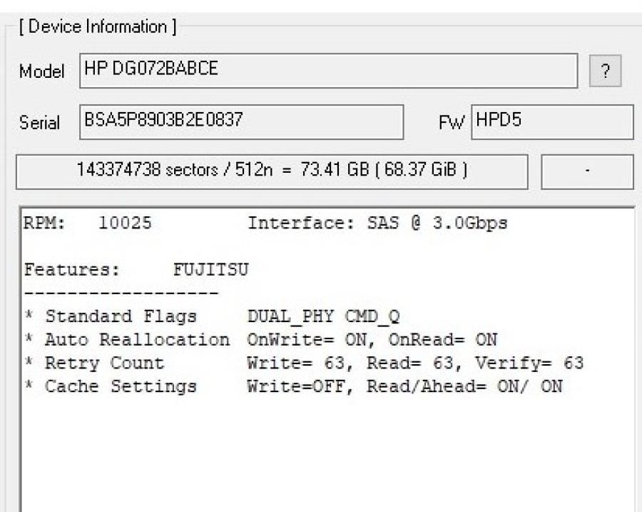 224-007-001 HDD 2.5" SAS HP DG072BABCE #5