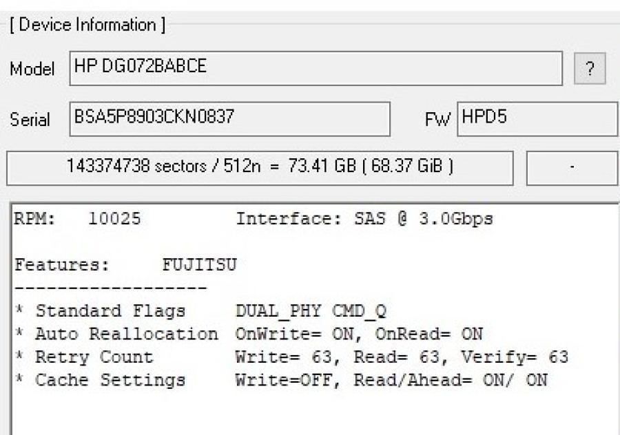 224-007-003 HDD 2.5" SAS HP DG072BABCE #5