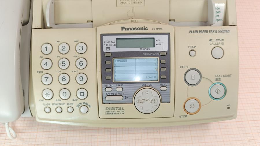 226-024-001 Факс PANASONIC KX-FP363 #4