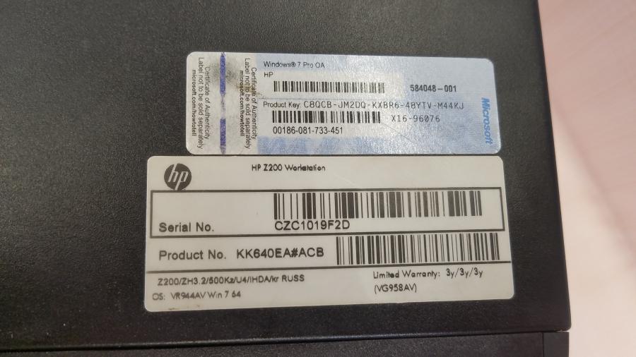 225-004-001 Системный блок HP Z200 #3