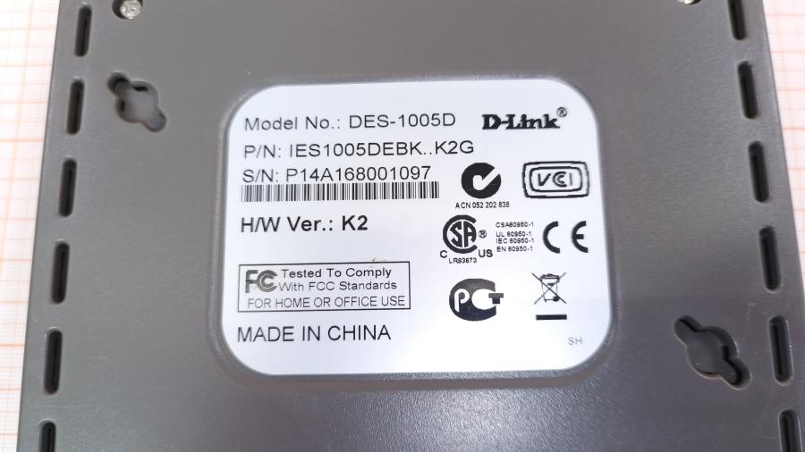 226-031-001 Коммутатор неуправляемый D-LINK DES-1005D #8