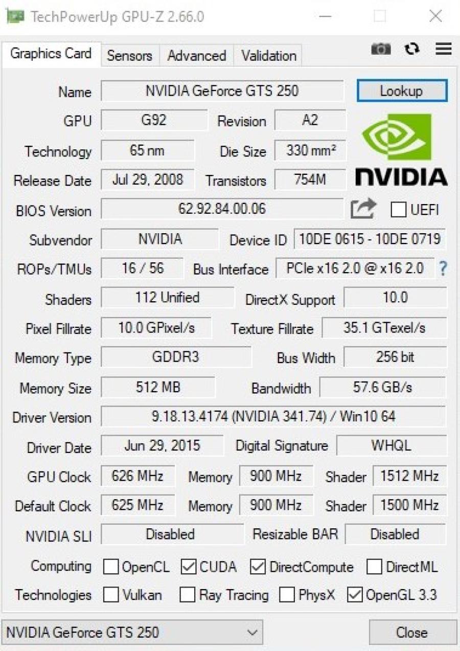 219-266-001 GeForce 200-Series NVIDIA GeForce GTS 250 512Mb #7