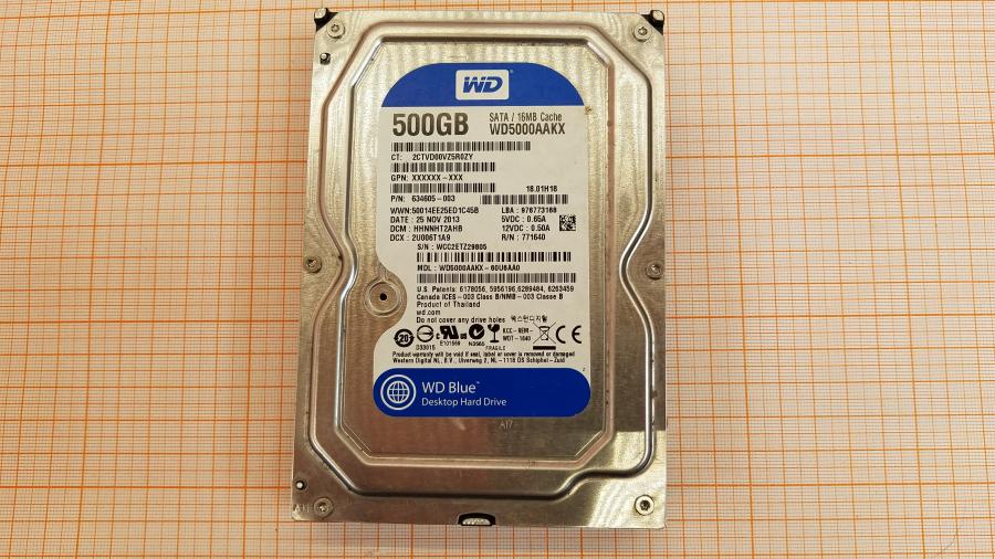 219-271-001 HDD 3.5" SATA Western Digital Caviar Blue WD5000AAKX #2