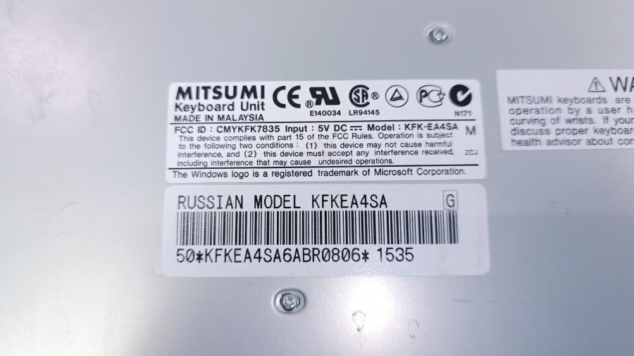 226-052-001 Клавиатура проводная MITSUMI KFK-EA4SA #5