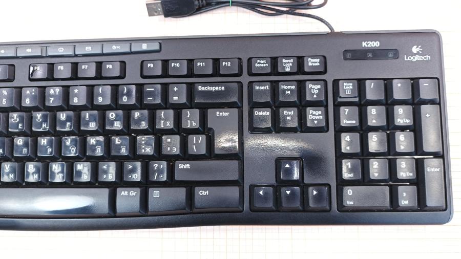 226-055-001 Клавиатура проводная Logitech K200 #3