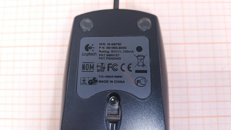 226-058-001 Мышь проводная Logitech M-SBF90 #4