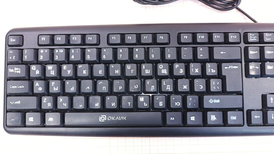 226-070-002 Клавиатура проводная OKLICK 180V2 #2
