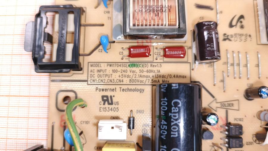 226-072-001 БП для монитора внутренний SAMSUNG PWI1704SG(B) (BN44-00106D) #2