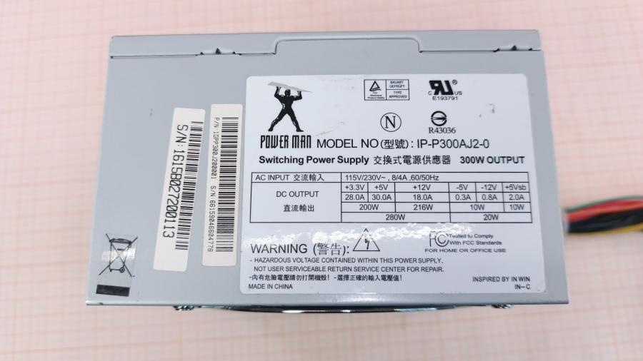 223-187-001 БП ATX v1.X POWER MAN IP-P300AJ2-0 #2