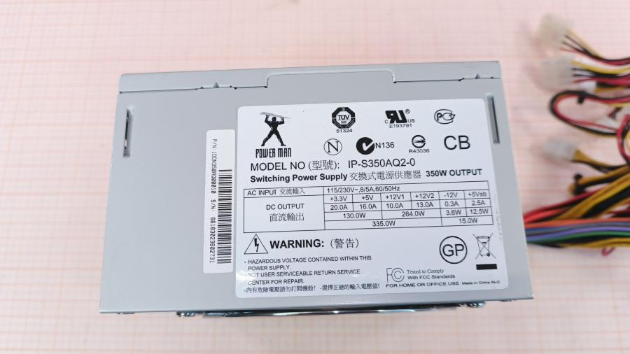 223-191-001 БП ATX v2.0 POWER MAN IP-S350AQ2-0 #2