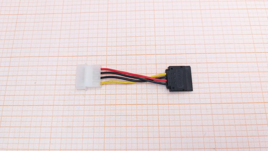 223-221-001 Переходник питания  MOLEX 4Pin - SATA 15Pin 0.1m #1