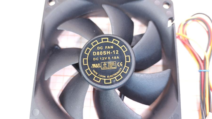 226-092-001 Вентилятор  D80SH-12 (3pin) #2