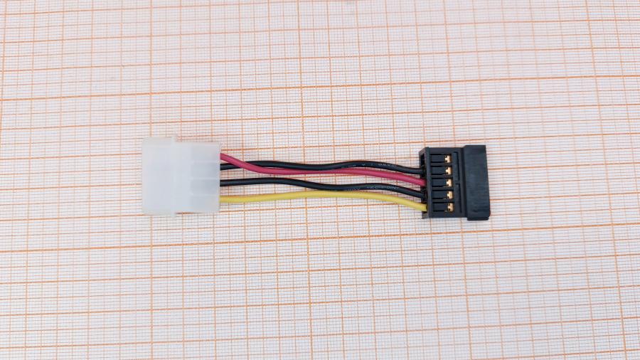226-096-001 Переходник питания  MOLEX 4Pin - SATA 15Pin 0.1m #1