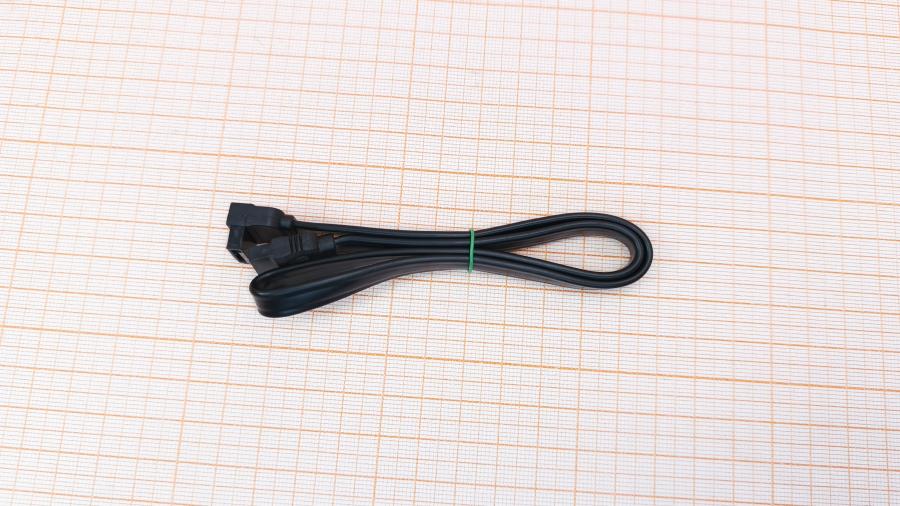 226-097-001 Кабель SATA  SATA 0.4M Black Угловой #1