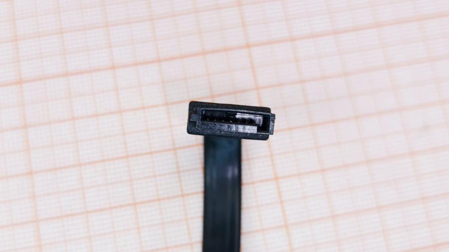 226-097-001 Кабель SATA  SATA 0.4M Black Угловой #5