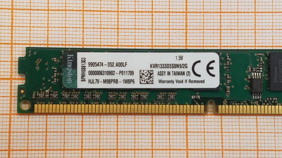 223-228-003 DDR3 DIMM KINGSTON KVR1333D3S8N9/2G #2