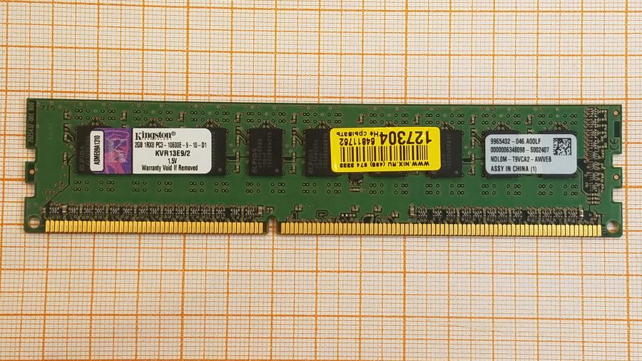 223-230-001 DDR3 1333/1600 DIMM KINGSTON KVR13E9/2 #1