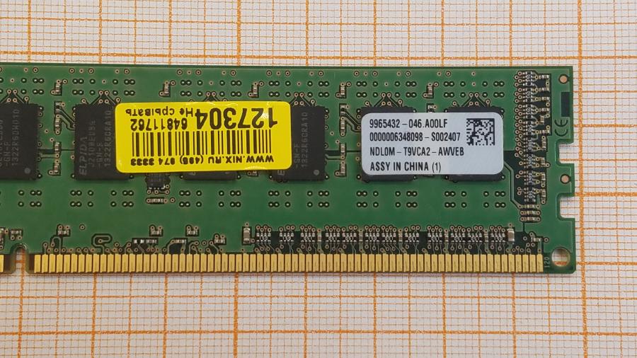 223-230-001 DDR3 1333/1600 DIMM KINGSTON KVR13E9/2 #3