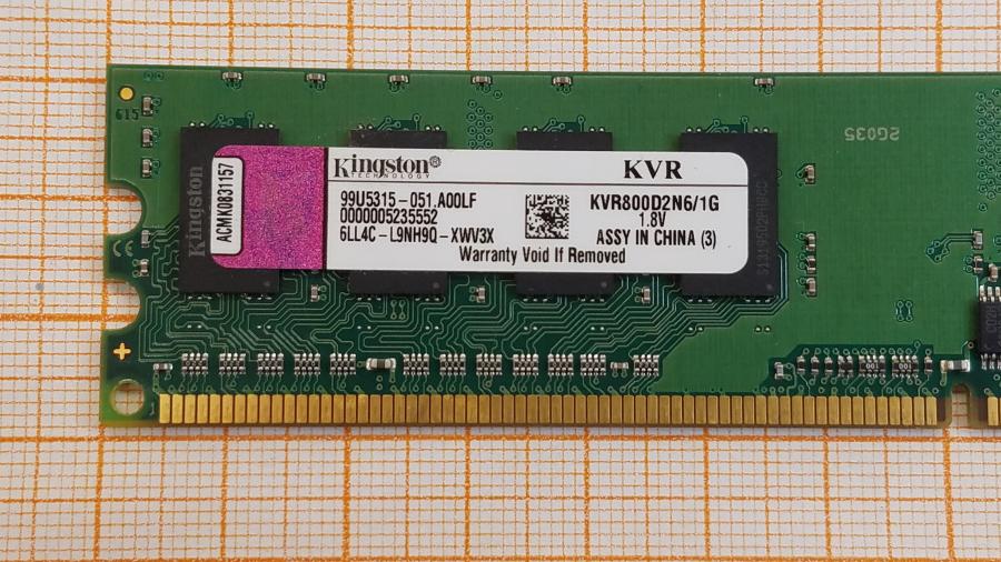 223-247-001 DDR2 DIMM KINGSTON KVR800D2N6/1G #2