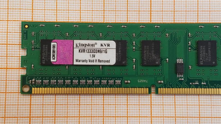 223-239-004 DDR3 1333/1600 DIMM KINGSTON KVR1333D3N9/1G #2
