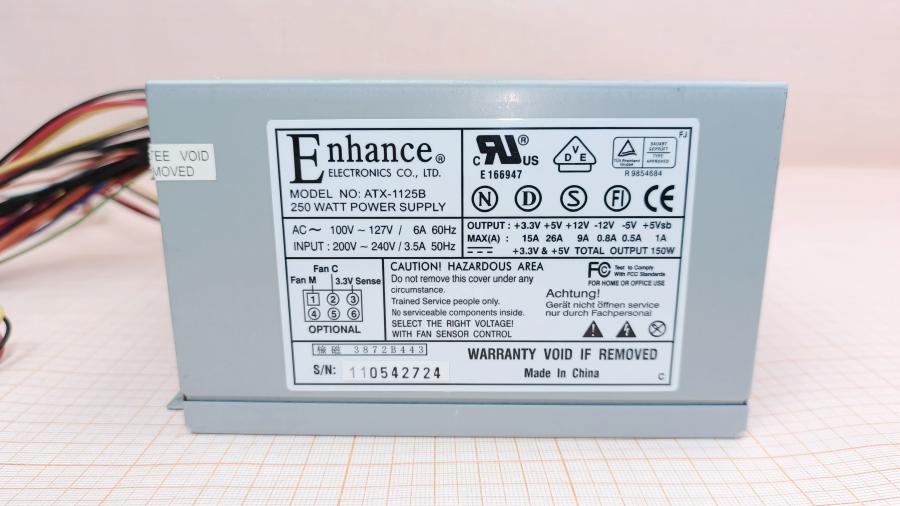 226-117-001 БП ATX v1.X Enhance electronics ATX-1125B #2