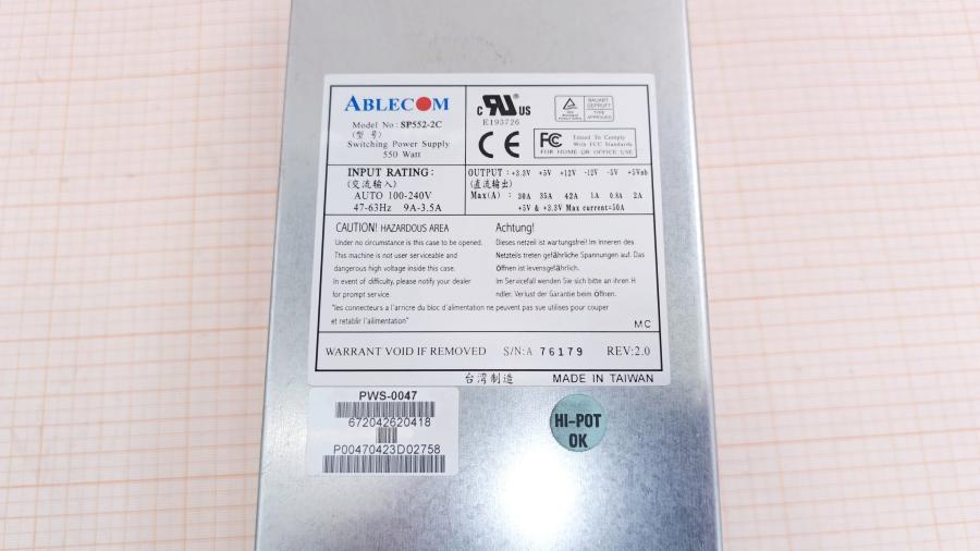 226-129-001 БП Flex ATX Ablecom SP552-2C #3