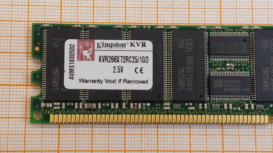 226-151-001 DDR1 DIMM ECC Reg KINGSTON KVR266X72RC25/1GD #2