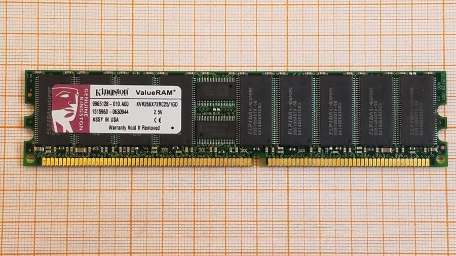 226-151-002 DDR1 DIMM ECC Reg KINGSTON KVR266X72RC25/1GD #1